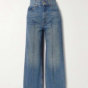Ulla Johnson The Genevieve Jean: Hi-waist wide leg